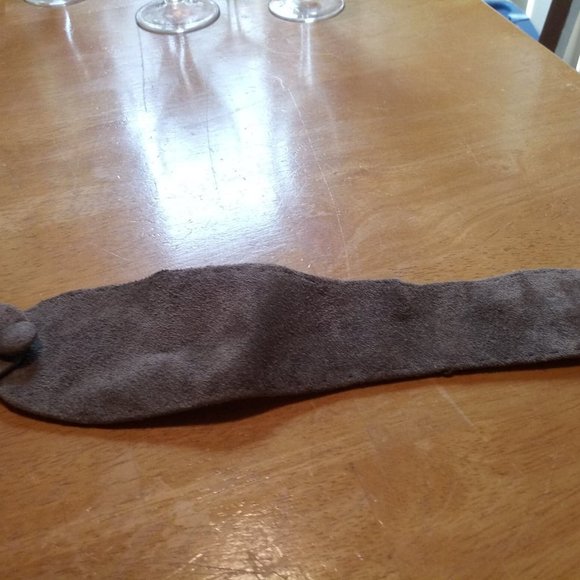 1940-1950 handmade suede belt main image 4